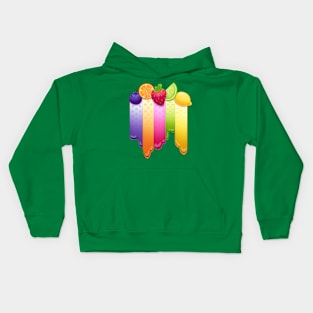 Fruit Drip Paint Kids Hoodie